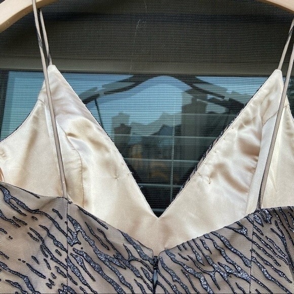 Jovani Silver Glitter Embellished Nude Gown 4 - Picture 11 of 16